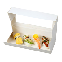 Boîte à sushi personnalisée jetable, écologique, en matériaux recyclés, emballage alimentaire de qualité alimentaire pour restaurant et bento