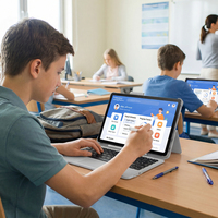 Tableta Android con Lápiz Óptico EMR sin Batería, Pantalla Incell de 11 Pulgadas, G80, Funda Protectora, Teclado, Tableta Educativa