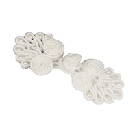 Boutons de fermeture en nœud chinois en perles colorées très vendus, boutons en tissu chinois