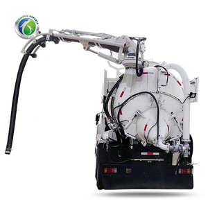 รถดูดฝุ่นแบบดูดแห้ง ยี่ห้อ HIBON รุ่น Euro Sludge Water Jet Vacuum Suction Truck พร้อมระบบเป่าลมแบบ Roots Blower สำหรับดูดฝุ่นหรือผง - Product Image 4