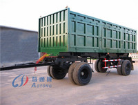 Remorque benne latérale à 4 essieux de haute qualité pour l'exportation, capacité 40-100 tonnes, avec barre de traction, remorque complète pour camion