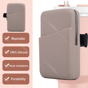 Accessoires pour gobelet Stanley très demandés : poignée personnalisée en silicone, pochette pour bouteille d'eau 40 oz et sac de sport pour téléphone - Product Image 4