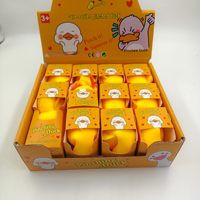 Best-seller transfrontalier : Canard en caoutchouc anti-stress souple pour la décompression, stock pour les marchés nocturnes et les stands de rue ; Indispensable pour la vente en gros