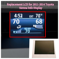 LQ035Q5DG11 3.5'' QVGA 320*240 TFT LCD untuk Layar Informasi Tampilan Atas Toyota Sienna 2011-2014, Layar Dasbor Tengah untuk Sharp