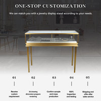 Modeschmuck Shop Dekoration Design Metall Glas Displays Schrank LED-Streifen Boden stehen Schmuck Kioske präsentieren Möbel