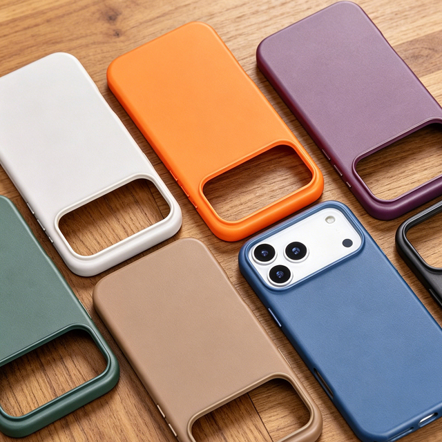 Wholesaler PU Leather Business Raised Lip Magnetic Slim Case with Metal Buttons for iPhone 17 Pro Max 16 OEM Cover for Daily Use