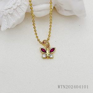 Vente chaude bijoux élégant zircon papillon mansing étoile pendentif collier pour les femmes - Product Image 4