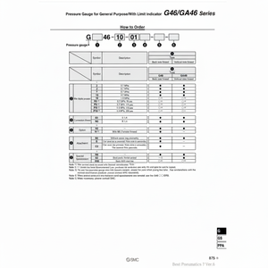 เครื่องวัดความดัน G46-7-01-C ด้วยตนเองแบบแมนนวลบริการเติมเต็มตัวแปร - Product Image 1
