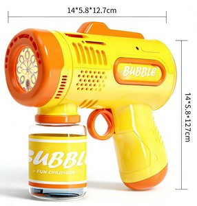 Máquina de Burbujas con Luces LED Deslumbrantes, Juguete Educativo para Bebés, Pistola de Burbujas de Plástico con 66 ml de Agua para Diversión Nocturna - Product Image 5