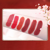H9411 Rouge à lèvres fleur de style chinois Coupe antiadhésive longue durée ne se décolore pas Rouge à lèvres mat
