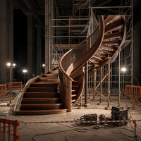 Escalier Courbé pour Projets de Construction – Fournisseur Direct Usine, Vente en Gros, Robuste et Gain de Place
