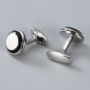 Ingrosso gemma perla madreperla in pietra gemelli eleganti Custom camicia da uomo accessori moda per matrimonio smoking alla moda gioielli regalo - Product Image 3