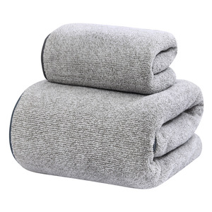 Ensemble de serviettes épaisses en fibre de <span class=keywords><strong>charbon</strong></span> de bambou et corail, pour le bain et le visage, douces et absorbantes, pour la maison, Gipsophila - Product Image 5