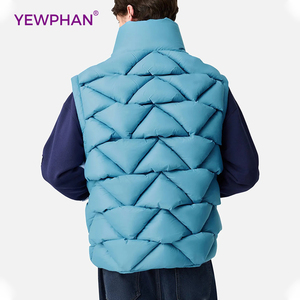 เสื้อกั๊กพัฟเฟอร์แบบไม่มีแขนสำหรับผู้ชาย บรรจุขนเป็ดขาว 90% ขายส่ง - Product Image 2