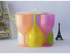 Đồ Thủy Tinh Cốc Uống Nước Màu Sắc Tùy Chỉnh Được Chạm Khắc Ly Rượu Vang Màu Xanh Cổ Điển Cốc Nước Bằng Nhựa Bán Sỉ - Product Image 4