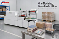 Machine d'emballage thermorétractable électrique automatique pour les applications alimentaires, des boissons, des textiles et des produits chimiques, contrôlée par PLC