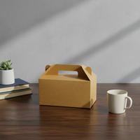 Boîte en papier kraft avec design, boîte en carton ondulé personnalisée de luxe, emballage en carton