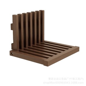 Solid Wood Foldable Shoe Changing Stool Natural Color Storage Shelf For Entryway Bedroom - Product Image 5