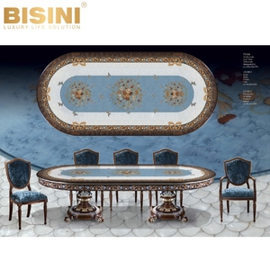 <span class=keywords><strong>Fauteuil</strong></span> <span class=keywords><strong>de</strong></span> salle à manger <span class=keywords><strong>de</strong></span> style européen luxueux et raffiné, <span class=keywords><strong>fauteuil</strong></span> d'hôte artisanal en <span class=keywords><strong>velours</strong></span> <span class=keywords><strong>bleu</strong></span> avec assise moelleuse, idéal pour les propriétés exigeantes - Product Image 3