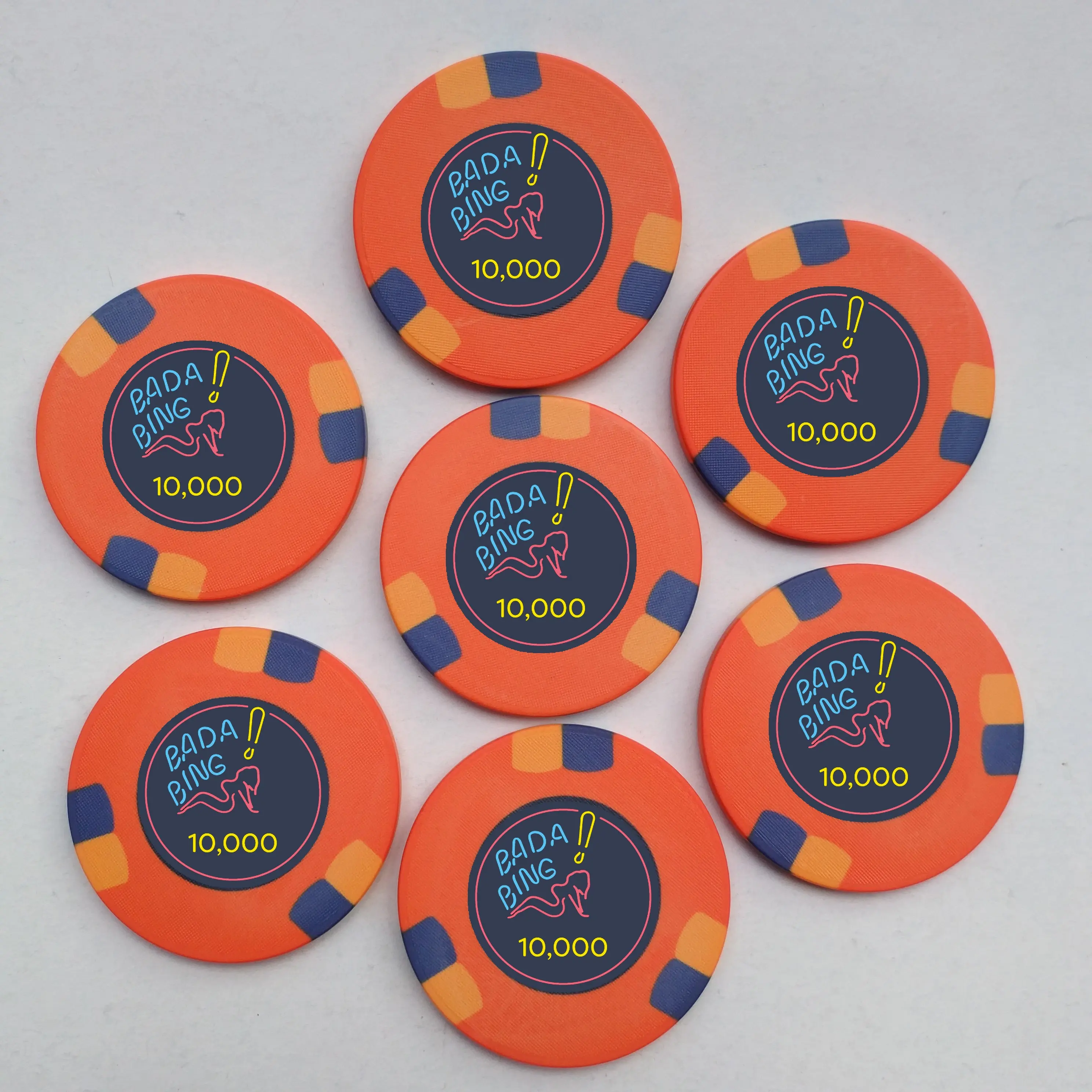 Anti-impact casino EUROPEAN ceramic poker chip supplier white