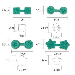 Juego de Cuatro Moldes de Silicona para Fondant con Forma de Pétalos, Ciruela, Margarita, Flor de Cinco Pétalos, Hortensia, Molde de Silicona Líquida para Hornear DIY - Product Image 2