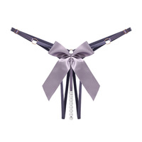 2023 Sexy String en dentelle blanche perlée à nœud, taille basse, motif papillon, pour femmes matures