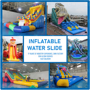 Tobogán Acuático Inflable para Gatos, Tobogán Acuático Doble Resistente para Niños con Piscina para Niños y Adultos - Product Image 6