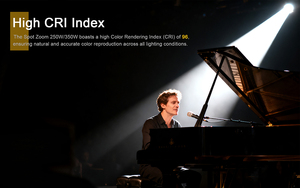 Equipamento de Iluminação para Estúdio de TV SHEHDS 250W 350W 4 em 1 Luzes <span class=keywords><strong>LED</strong></span> <span class=keywords><strong>Fresnel</strong></span> para Palco Zoom RGBW Holofotes para Teatro - Product Image 4