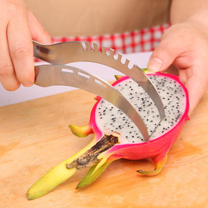 Cortador de sandía, cortador de frutas grandes, herramienta multifuncional de acero inoxidable para uso en la cocina - Product Image 4