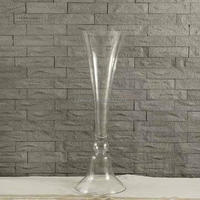 LEXI Vase de centre de table et support à fleurs élégants en verre transparent de luxe, de haute qualité, pour mariage, avec taille personnalisable – Meilleures ventes