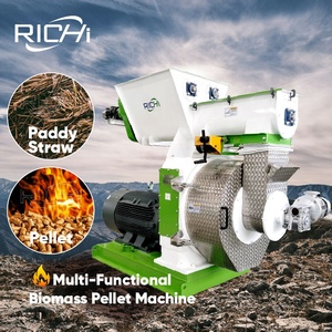 Richi thử nghiệm miễn phí rơm rơm hay máy ép viên 1-2T/h nhà sản xuất máy ép viên sinh khối tại Trung Quốc - Product Image 1