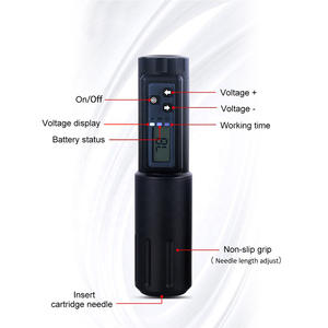 Máquina de tatuaje de compra recargable Logotipo en línea Cartucho personalizado Uso Máquina de pluma de tatuaje inalámbrica - Product Image 5