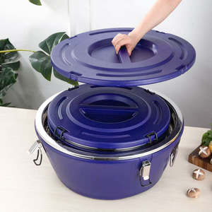 Ensemble de bacs à boissons modernes en métal en acier inoxydable injection pour le camping porte-bouteille de boisson vin bière refroidisseur de stockage des aliments - Product Image 3