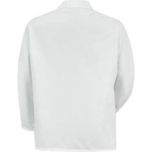 Vêtements de travail sur mesure pour hommes, veste de comptoir à revers spécialisée en rouge - Product Image 2