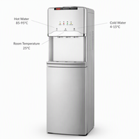 Dispensador de Agua Eléctrico, Fría y Caliente, para Hogar y Oficina