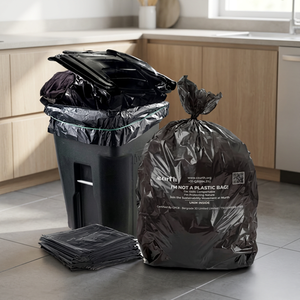 UKHI Biodegradable PLA PBAT Compostable Cornstarch High Strength <b>Plastic</b> Blow Molding Coating Grade Customized Shape Garbage Bag - Product Image 5