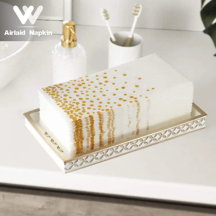 Gewinner Hersteller Benutzer definierte hochwertige Papiers ervietten Bambus papier Tissue Dinner Servietten 1-lagige Airlaid-Papiers erviette