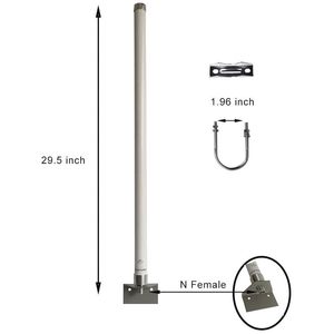 Antena Externa Omnidireccional 2.4G/5.8G 12dBi, Extensor/AP/Cámara/Router WiFi 6, Comunicación 24, Externa 2.4G/5.8G - Product Image 5