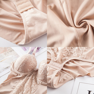 Combinaison sexy pour femme, <span class=keywords><strong>couleur</strong></span> nude, body sculptant, body briefer avec dentelle, respirant, style quotidien - Product Image 4