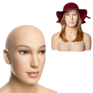 Christina-A cabeza de maniquí femenino con hombro para pantalla cabeza de maniquí con hombro para peluca un sombrero de maquillaje cabeza de exhibición Maniki - Product Image 1
