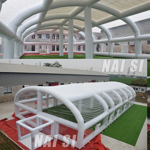 Dôme de structure supporté par l'<span class=keywords><strong>air</strong></span> pour piscine/tentes gonflables Dôme de piscine de grande taille transparent - Product Image 6