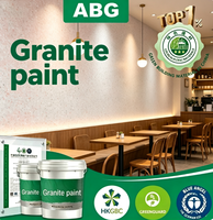 Peinture pour sols en pierre haute résistance avec une résistance élevée à la compression, revêtement époxy effet granit pour surfaces de sol de garage privé