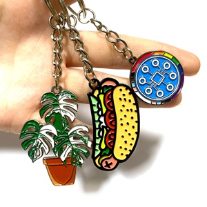 Llaveros de Metal Personalizados Populares al por Mayor, Adornos Colgantes, Llaveros de Esmalte Blando y Duro, Regalos - Product Image 2