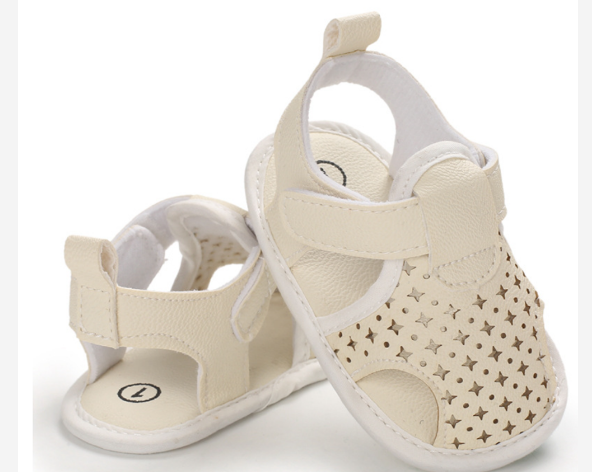 Baby sandals flower soft sole cotton baby slippers indoor newborn baby sneakers shoes