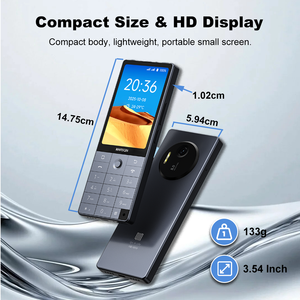 Téléphone intelligent QIN F25 avec clavier, Android 14, GMS complet, écran tactile + clavier physique, 6 Go + 128 Go, Octa Core, double SIM, 4G, mini téléphone portable - Product Image 2