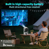 Projecteur HT26 Android 11 Portable HD 200 ANSI Haute Luminosité Projecteur LCD Extérieur Allwinner1G+8G Projecteur de Films