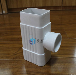 Système de <span class=keywords><strong>gouttière</strong></span> en <span class=keywords><strong>PVC</strong></span> blanc, noir, marron de 5,2 pouces et 7 pouces, étanche, pour drainage des toits de maison - Product Image 1