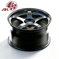 Jantes monobloc forgées 16-24 pouces, couleur bronze, 5 branches, lèvre polie, concave profond, jante en alliage 5x112 5x114.3 pour voiture de performance JDM