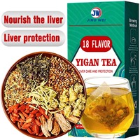 Thé aux herbes pour nettoyer le foie, 18 saveurs, thé santé nourrissant pour les reins et protecteur du foie, boîte, tasse et bouteille pour maigrir