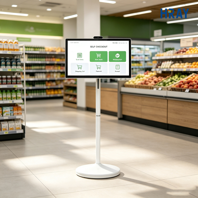 Movable Smart Tablet Digital Signage 27 Inch Android 2K Capacitive Touch Screen Video Display TV Factory OEM ODM